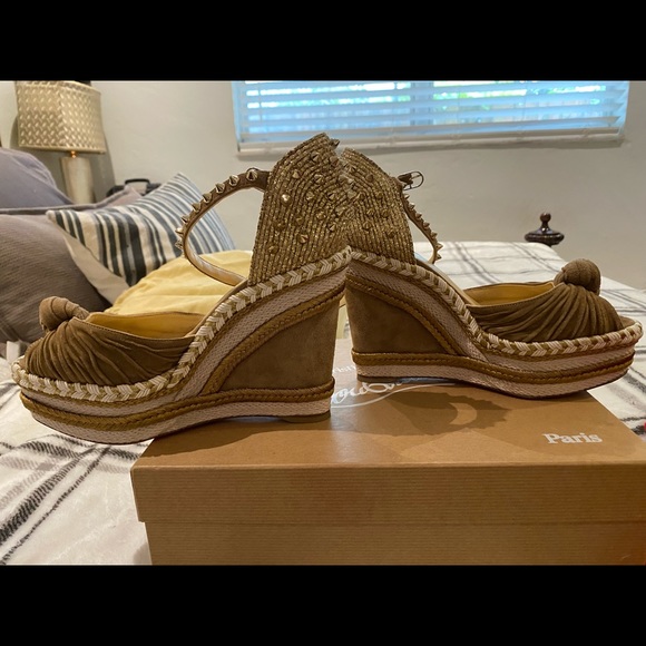 Christian Louboutin Madcarina Wedge Heels - Picture 6 of 9